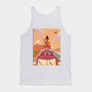 A Free Bus Ride (with background) Tank Top